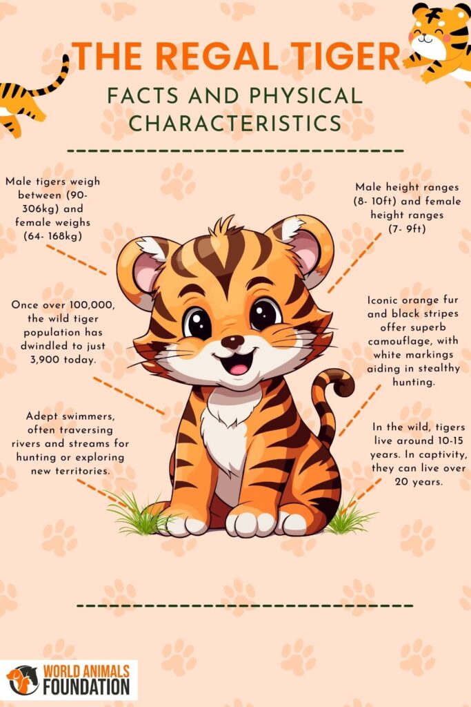 THE REGAL TIGER Facts and Physical characteristics Chart